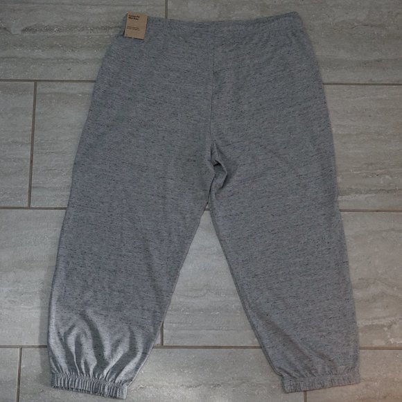 NEW Nike Sweatpants Woman's Large White Heathered Loose Fit Mid Rise Joggers - Picture 2 of 6